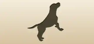 Dog silhouette