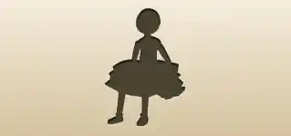Wooden Doll silhouette