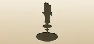 Candlestick silhouette