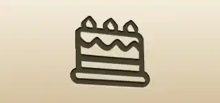 Cake silhouette