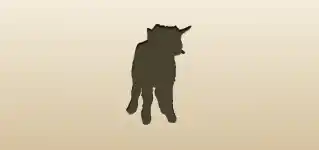 Baby Goat silhouette