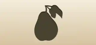 Pear silhouette