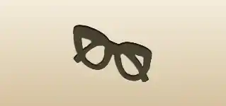 Eyeglasses silhouette