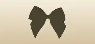 Ribbon Bow silhouette