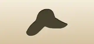 Straw Hat silhouette