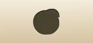 Peach silhouette