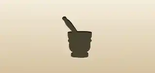 Mortar and Pestle silhouette