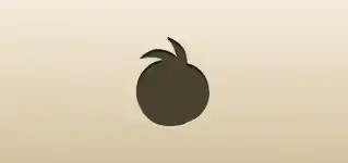 Peach silhouette