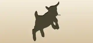 Baby Goat silhouette
