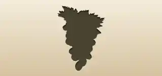 Grapes silhouette