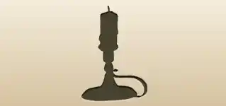 Candlestick silhouette