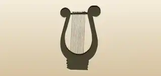 Lyre silhouette