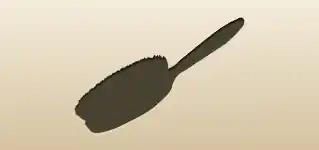 Hair Brush silhouette