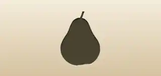 Pear silhouette
