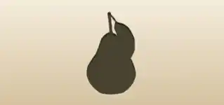 Pear silhouette