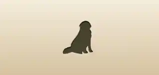 Dog silhouette