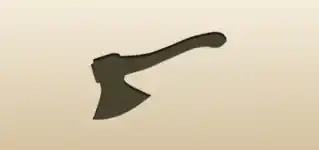 Axe silhouette