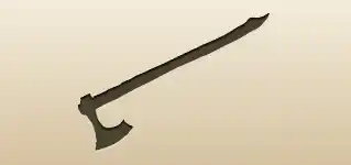 Axe silhouette