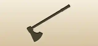 Axe silhouette