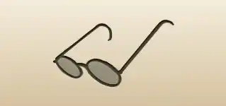 Eyeglasses silhouette