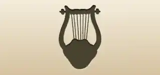 Lyre silhouette