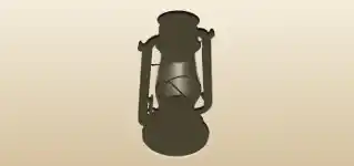 Kerosene Lamp silhouette