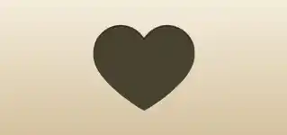 Heart silhouette