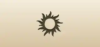 Sun silhouette