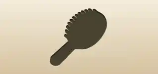 Hair Brush silhouette