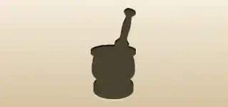 Mortar and Pestle silhouette