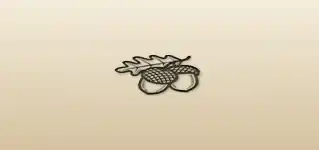 Acorns silhouette
