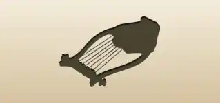 Lyre silhouette