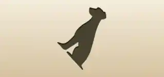 イヌのシルエット
