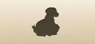 イヌのシルエット