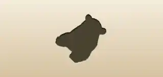 パンダのシルエット