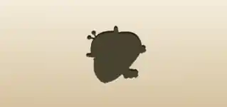 小銭入れのシルエット