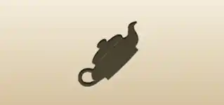 やかんのシルエット