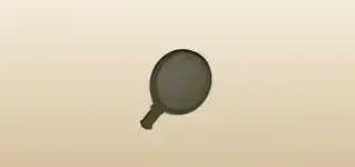 虫眼鏡のシルエット