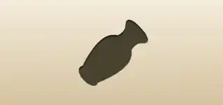 花瓶のシルエット