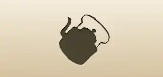 やかんのシルエット