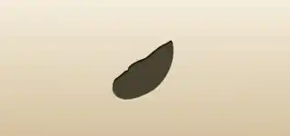 カキのシルエット