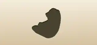 パンダのシルエット
