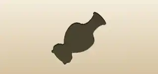 花瓶のシルエット