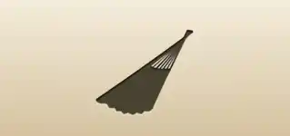 扇子のシルエット