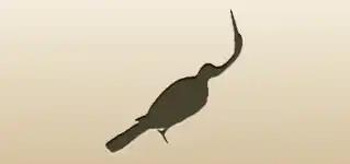 サギのシルエット
