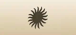 太陽のシルエット