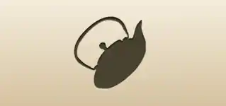 やかんのシルエット