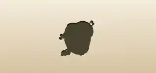 小銭入れのシルエット