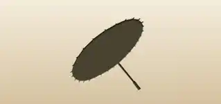 かさのシルエット