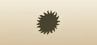 太陽のシルエット